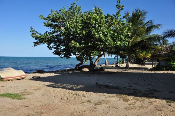 Praia de Hopkins, no litoral sul de Belize